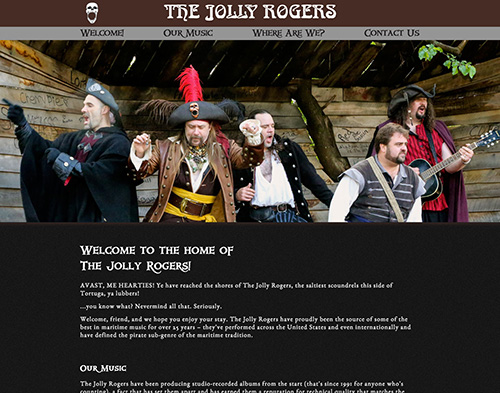 Screenshot of JollyRogersKC.com